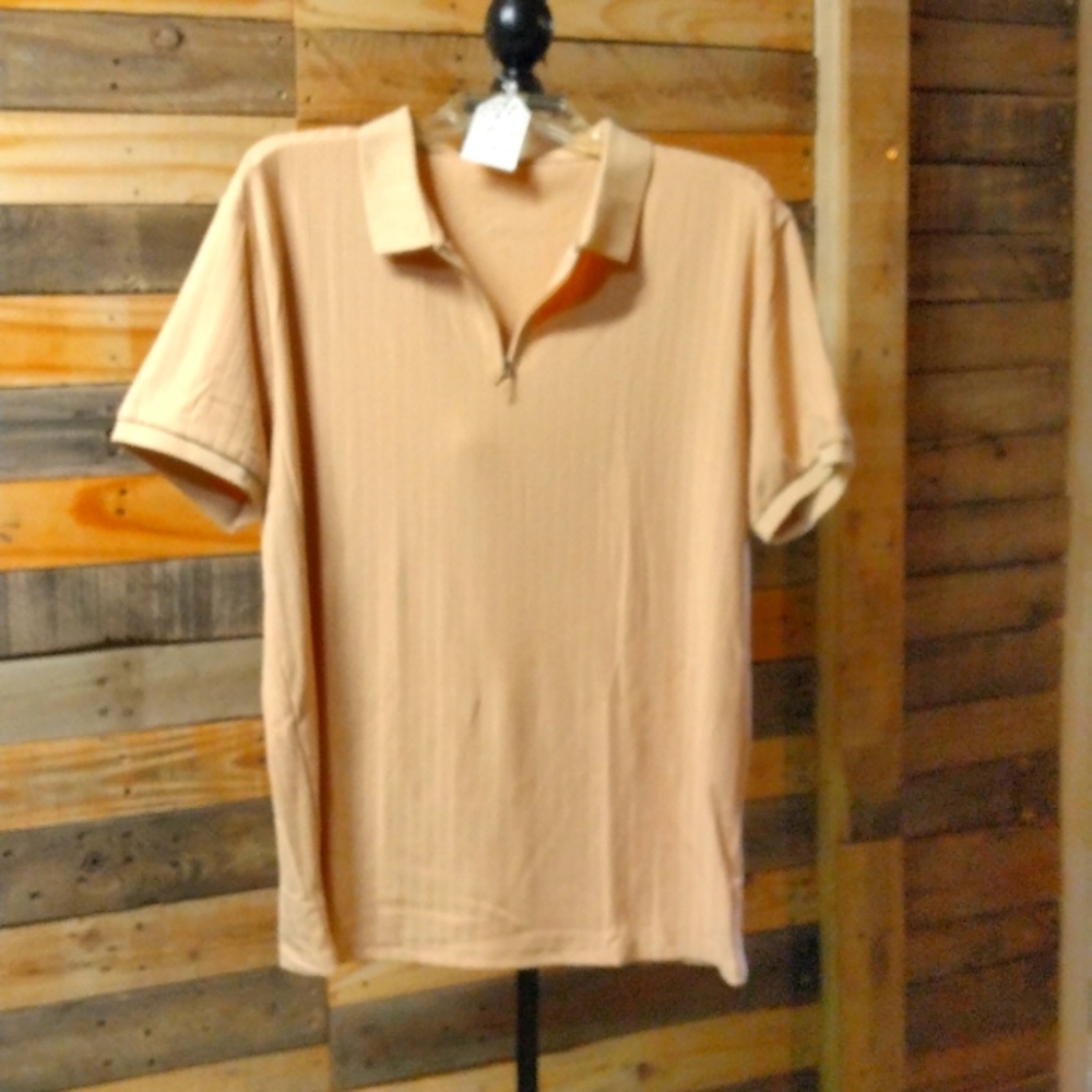 Brand new without tags men's polo shirt khaki size large